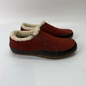 Patagonia Slip On Shoes Women's 7 Performance Footwear Suede Faux Fur Gorpcore